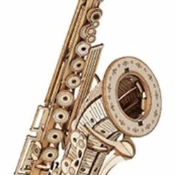 Robotime 3D Houten Puzzel Muziekinstrument Saxophone, TG309, 8,5x7x23cm - 6946785116793 -Exporteren puzzels winkel 316x840