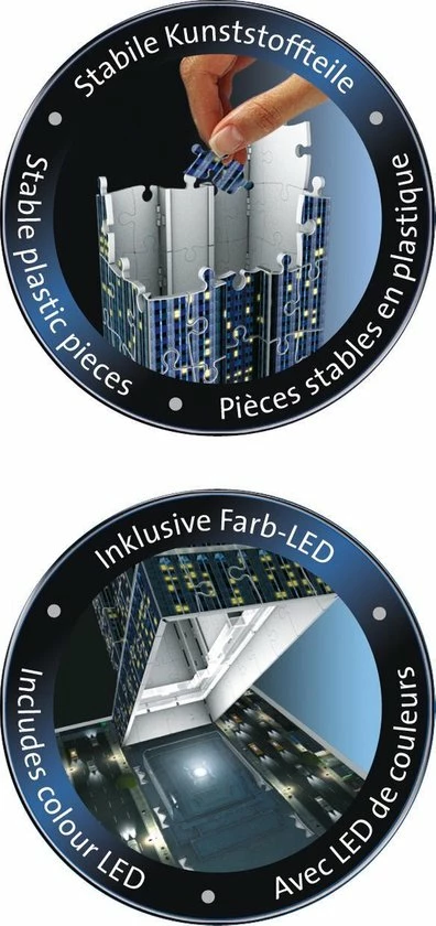 Ravensburger Empire State Building Night Edition - 3D Puzzel Gebouw Van 216 Stukjes 16 Ravensburger Empire State Building Night Edition - 3D Puzzel Gebouw Van 216 Stukjes - Afbeelding 14