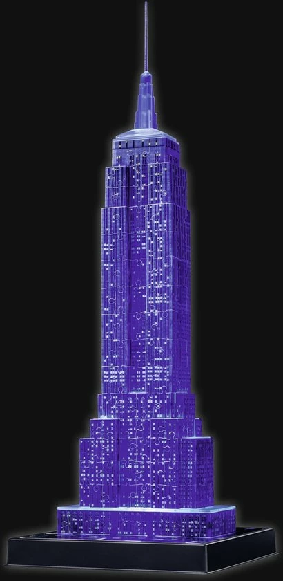 Ravensburger Empire State Building Night Edition - 3D Puzzel Gebouw Van 216 Stukjes 13 Ravensburger Empire State Building Night Edition - 3D Puzzel Gebouw Van 216 Stukjes - Afbeelding 11
