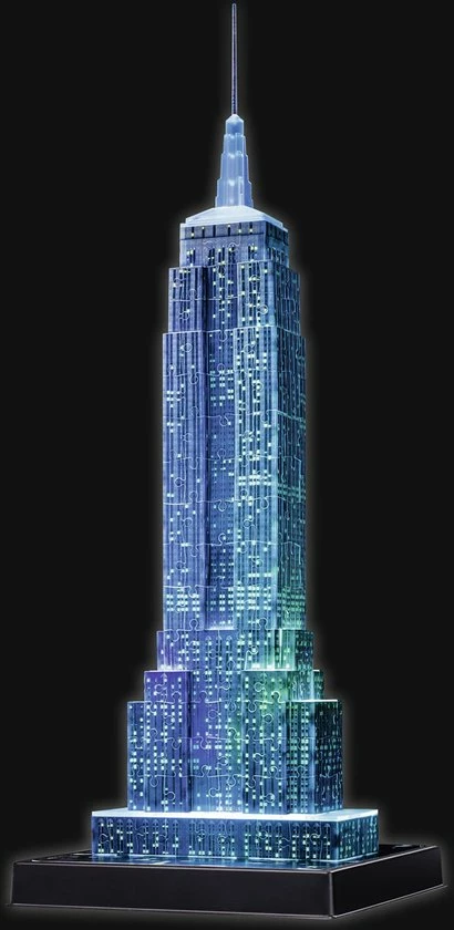Ravensburger Empire State Building Night Edition - 3D Puzzel Gebouw Van 216 Stukjes 7 Ravensburger Empire State Building Night Edition - 3D Puzzel Gebouw Van 216 Stukjes - Afbeelding 5