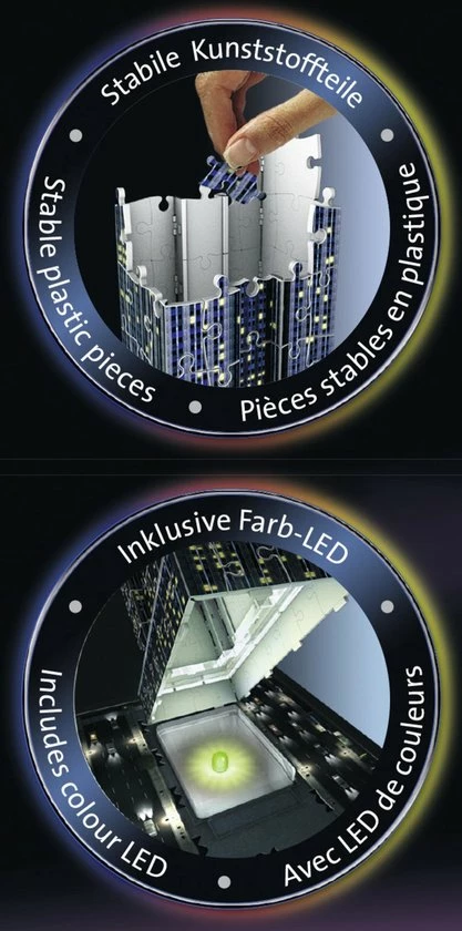 Ravensburger Empire State Building Night Edition - 3D Puzzel Gebouw Van 216 Stukjes 9 Ravensburger Empire State Building Night Edition - 3D Puzzel Gebouw Van 216 Stukjes - Afbeelding 7