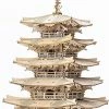 Rolife 3D DIY Houten Puzzel Vijf Verdiepingen Pagode Voor Volwassenen Tieners Model Kits Voor Volwassenen Om Te Bouwen, 275 Stuks 1 Rolife 3D DIY Houten Puzzel Vijf Verdiepingen Pagode Voor Volwassenen Tieners Model Kits Voor Volwassenen Om Te Bouwen, 275 Stuks -Exporteren puzzels winkel 491x840