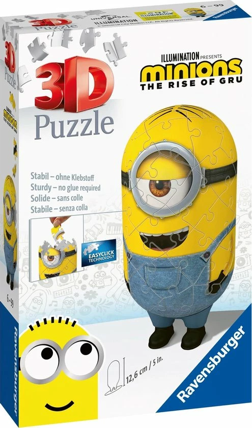 Ravensburger Minions 2 Shaped Jeans - 3D Puzzel - 54 Stukjes 7 Ravensburger Minions 2 Shaped Jeans - 3D Puzzel - 54 Stukjes - Afbeelding 5