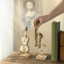 Robotime 3D Houten Puzzel Muziekinstrument Saxophone, TG309, 8,5x7x23cm - 6946785116793 -Exporteren puzzels winkel 540x840