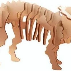 Merkloos Houten 3D Dinosaurus Puzzel, 4 Assorti -Exporteren puzzels winkel 550x247