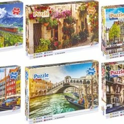 Grafix Voordeelpack 6x Puzzel 1000 Stukjes Volwassenen | Verschillende Steden Puzzels | Afmeting 50 X 70 CM | Legpuzzel -Exporteren puzzels winkel 550x304