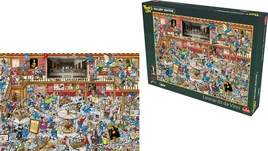 Goliath That's Life Gallery Edition: Leonardo Da Vinci - 1000 Puzzelstukjes - Legpuzzel (68x48cm) 5 Goliath That's Life Gallery Edition: Leonardo Da Vinci - 1000 Puzzelstukjes - Legpuzzel (68x48cm) - Afbeelding 3