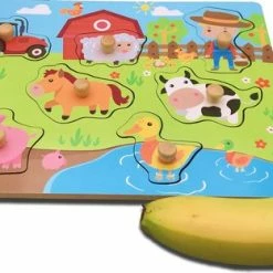Pucts Houten Puzzel Boerderij Dieren Vanaf 1 Jaar -Exporteren puzzels winkel 550x312