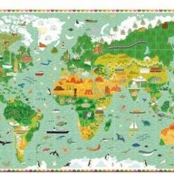 Djeco Meer Dan Een Wereldkaart - 200 Stukjes -Exporteren puzzels winkel 550x352 2