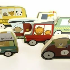 Mint And Milo Houten Voertuigen Puzzel - HOUTEN VOERTUIGEN PUZZEL MET DIEREN - HOUTEN VORMENPUZZEL MET AUTO'S - Houten Auto Puzzel - Houten Puzzel Vanaf 2 Jaar - Educatief Speelgoed - MET EEN GRATIS ABC POSTER KAART ERBIJ -Exporteren puzzels winkel 550x359 5