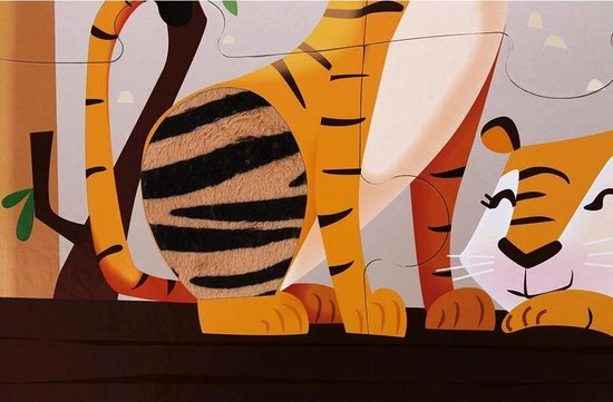 Janod Voelpuzzel - Een Dag In De Dierentuin 15 Janod Voelpuzzel - Een Dag In De Dierentuin - Afbeelding 13