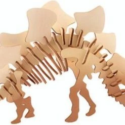 Merkloos Houten 3D Dinosaurus Puzzel, 4 Assorti -Exporteren puzzels winkel 550x361 4