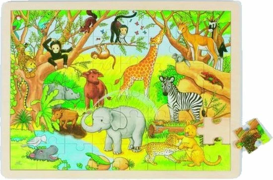 Goki Puzzel: Afrika 48-delig 6 Goki Puzzel: Afrika 48-delig - Afbeelding 4