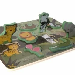 Mint And Milo Houten Dieren Puzzel - HOUTEN DIERENPUZZEL JUNGLE - HOUTEN VORMENPUZZEL Met Dieren - HOUTEN PUZZEL Met Dieren - Educatief Houten Speelgoed Vanaf 2 Jaar - MET EEN GRATIS ABC POSTER KAART ERBIJ -Exporteren puzzels winkel 550x363 3