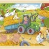 Goki Legpuzzel Kleine Tractor 30 X 20 X 1 Cm Hout 24-delig