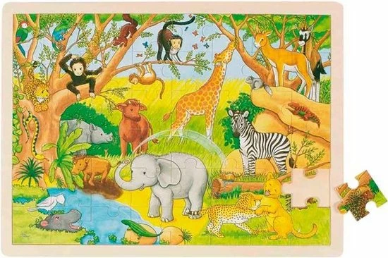 Goki Puzzel: Afrika 48-delig 7 Goki Puzzel: Afrika 48-delig - Afbeelding 5