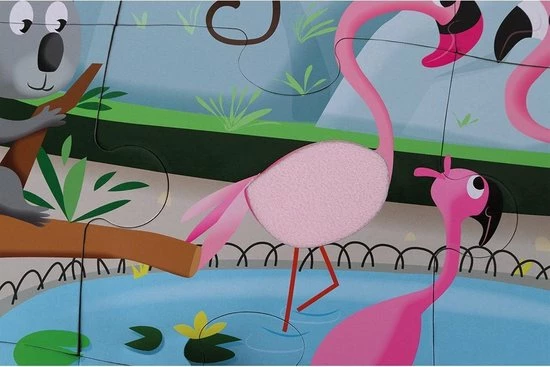 Janod Voelpuzzel - Een Dag In De Dierentuin 8 Janod Voelpuzzel - Een Dag In De Dierentuin - Afbeelding 6