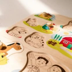 New Classic Toys Grote Houten Legpuzzel Boerderijdieren 16 Puzzelstukjes - FSC 100%-gecertificeerd Hout -Exporteren puzzels winkel 550x368 4