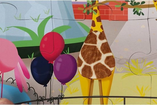 Janod Voelpuzzel - Een Dag In De Dierentuin 9 Janod Voelpuzzel - Een Dag In De Dierentuin - Afbeelding 7
