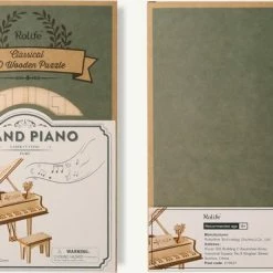 Robotime 3D Houten Puzzel Muziekinstrument Grand Piano, TG402 - Overig -Exporteren puzzels winkel 550x370 5