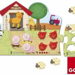 Goula Vormenpuzzel Boerderij Hout - Leren Tellen - 21 Stukjes 24 Goula Vormenpuzzel Boerderij Hout - Leren Tellen - 21 Stukjes -Exporteren puzzels winkel 550x377 8