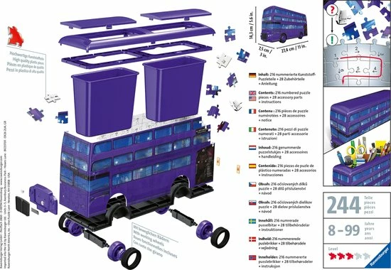 Ravensburger Harry Potter Bus - 3D Puzzel - 216 Stukjes 9 Ravensburger Harry Potter Bus - 3D Puzzel - 216 Stukjes - Afbeelding 7