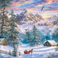 Castorland Legpuzzel Mountain Christmas 1000 Stukjes -Exporteren puzzels winkel 550x380 45
