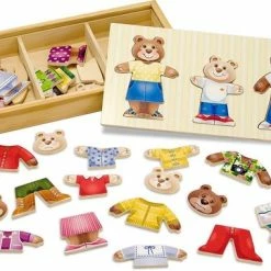 Melissa & Doug Mix 'n Match Houten Berenfamilie Om Aan Te Kleden Met Opslagdoos (45-delig) -Exporteren puzzels winkel 550x380 47