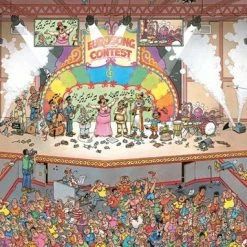 Jan Van Haasteren Eurovisie Songfestival Puzzel - 1000 Stukjes -Exporteren puzzels winkel 550x382 3