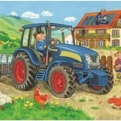 Ravensburger Puzzel Op De Bouwplaats En Boerderij - 2x12 Stukjes - Kinderpuzzel -Exporteren puzzels winkel 550x384 3