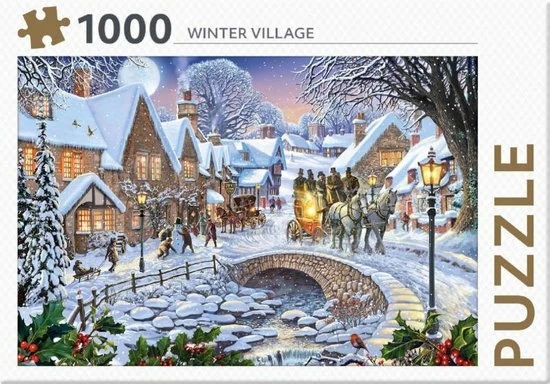Onbekend Rebo Legpuzzel - 1000 St - Winter Village - Premium Quality 7 Onbekend Rebo Legpuzzel - 1000 St - Winter Village - Premium Quality - Afbeelding 5