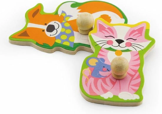 Vigatoys Viga Toys Houten Geluidspuzzel - Boerderijdieren 11 Vigatoys Viga Toys Houten Geluidspuzzel - Boerderijdieren - Afbeelding 9