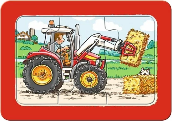 Ravensburger Graafmachine, Tractor En Kiepauto- My First Puzzels -3x6 Stukjes - Kinderpuzzel 7 Ravensburger Graafmachine, Tractor En Kiepauto- My First Puzzels -3x6 Stukjes - Kinderpuzzel - Afbeelding 5