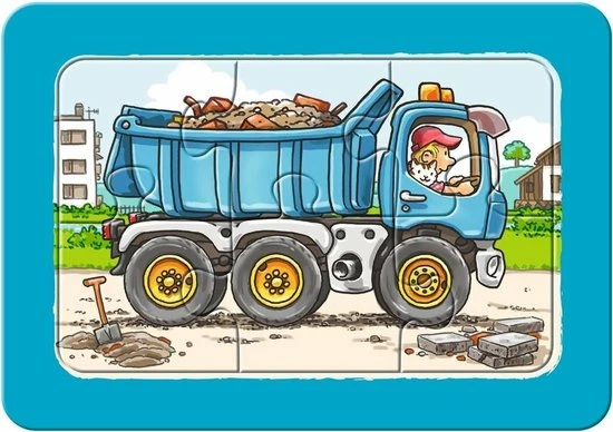 Ravensburger Graafmachine, Tractor En Kiepauto- My First Puzzels -3x6 Stukjes - Kinderpuzzel 6 Ravensburger Graafmachine, Tractor En Kiepauto- My First Puzzels -3x6 Stukjes - Kinderpuzzel - Afbeelding 4