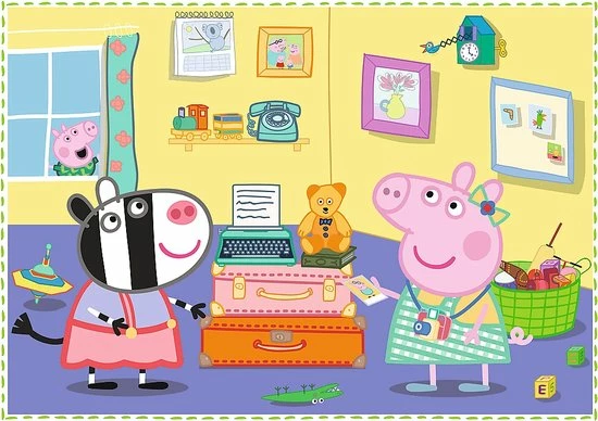 Trefl Peppa Pig 4-in-1 Puzzel - 12/15/20/24 Stukjes 5 Trefl Peppa Pig 4-in-1 Puzzel - 12/15/20/24 Stukjes - Afbeelding 3