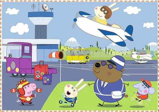 Trefl Peppa Pig 4-in-1 Puzzel - 12/15/20/24 Stukjes 6 Trefl Peppa Pig 4-in-1 Puzzel - 12/15/20/24 Stukjes - Afbeelding 4