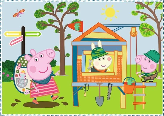 Trefl Peppa Pig 4-in-1 Puzzel - 12/15/20/24 Stukjes 7 Trefl Peppa Pig 4-in-1 Puzzel - 12/15/20/24 Stukjes - Afbeelding 5