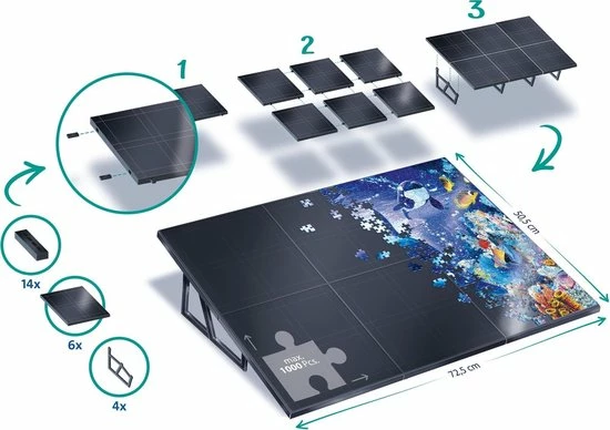 Ravensburger Puzzel Ezel - Tot 1000 Stukjes 5 Ravensburger Puzzel Ezel - Tot 1000 Stukjes - Afbeelding 3