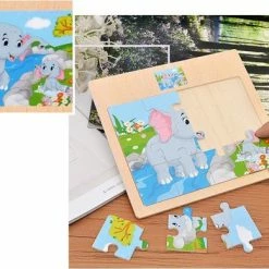 Sara Shop Hout Puzzel Van 12 Stukjes -Legpuzzels - Dier- Koe -Exporteren puzzels winkel 550x389 11