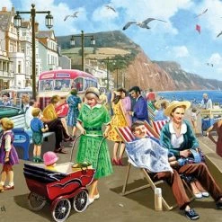 Falcon Puzzel Sidmouth Seafront - Legpuzzel - 500 Stukjes -Exporteren puzzels winkel 550x391 30