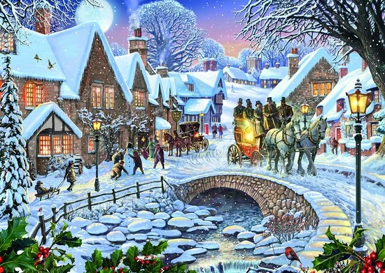 Onbekend Rebo Legpuzzel - 1000 St - Winter Village - Premium Quality 3 Onbekend Rebo Legpuzzel - 1000 St - Winter Village - Premium Quality