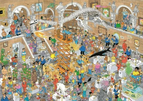 Jan Van Haasteren A Trip To The Museum Puzzel - 2 X 1000 Stukjes (without Gift) 5 Jan Van Haasteren A Trip To The Museum Puzzel - 2 X 1000 Stukjes (without Gift) - Afbeelding 3