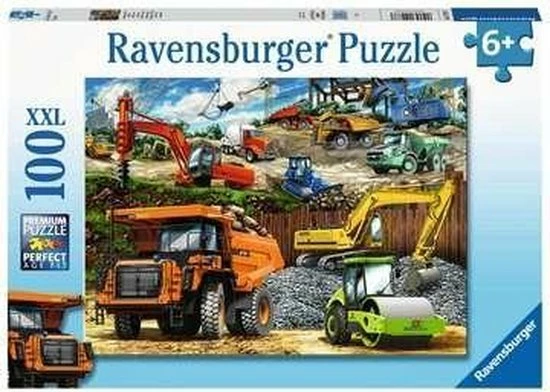 Ravensburger Puzzel Bouwvoertuigen - Legpuzzel - 100 Stukjes 6 Ravensburger Puzzel Bouwvoertuigen - Legpuzzel - 100 Stukjes - Afbeelding 4
