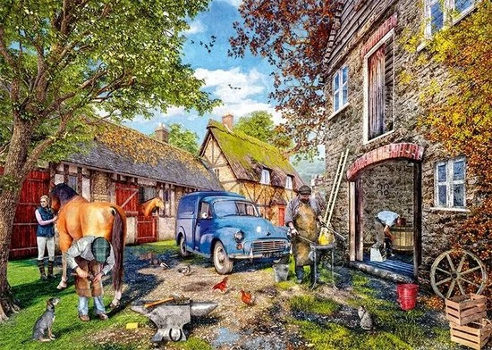 Falcon Puzzel The Blacksmith's Cottage - Legpuzzel - 1000 Stukjes 4 Falcon Puzzel The Blacksmith's Cottage - Legpuzzel - 1000 Stukjes - Afbeelding 2