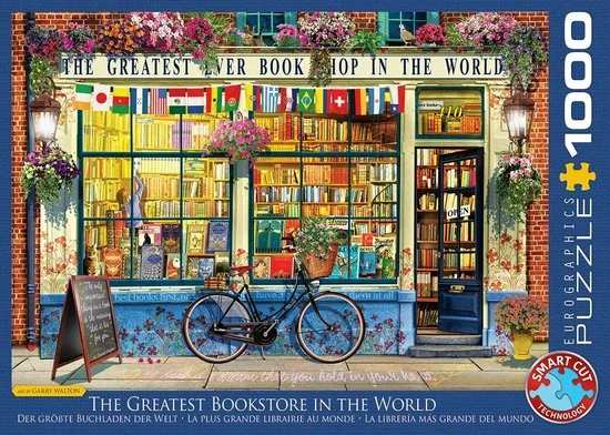 Eurographics De Beste Boekenwinkel Ter Wereld Puzzel - 1000 Stukjes 3 Eurographics De Beste Boekenwinkel Ter Wereld Puzzel - 1000 Stukjes