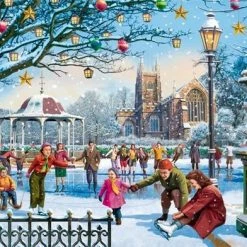 Jumbo Falcon Puzzel Family Time At Christmas - Legpuzzel - 4 X 1000 Stukjes -Exporteren puzzels winkel 550x392 150