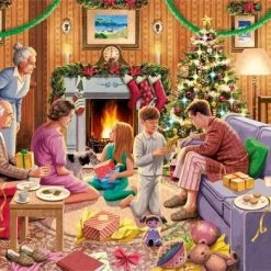 Jumbo Falcon Puzzel Family Time At Christmas - Legpuzzel - 4 X 1000 Stukjes -Exporteren puzzels winkel 550x392 151