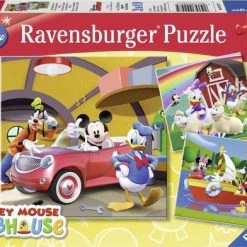 Ravensburger Puzzel Disney Mickey Mouse: Iedereen Houdt Van Mickey - 3x49 Stukjes - Kinderpuzzel