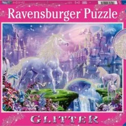 Ravensburger Puzzel Koninkrijk Van De Eenhoorns (glitter) - Legpuzzel - 100 Stukjes