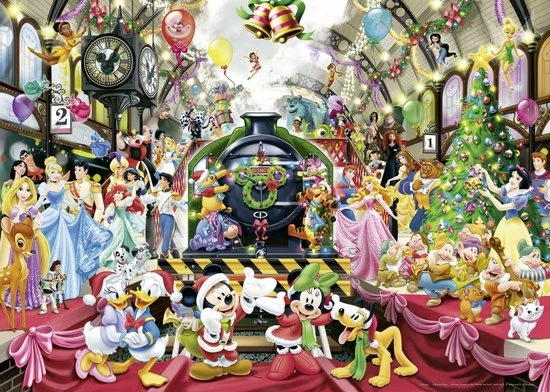 Ravensburger Puzzel Disney Kerstmis Op Station - Legpuzzel - 1000 Stukjes 5 Ravensburger Puzzel Disney Kerstmis Op Station - Legpuzzel - 1000 Stukjes - Afbeelding 3